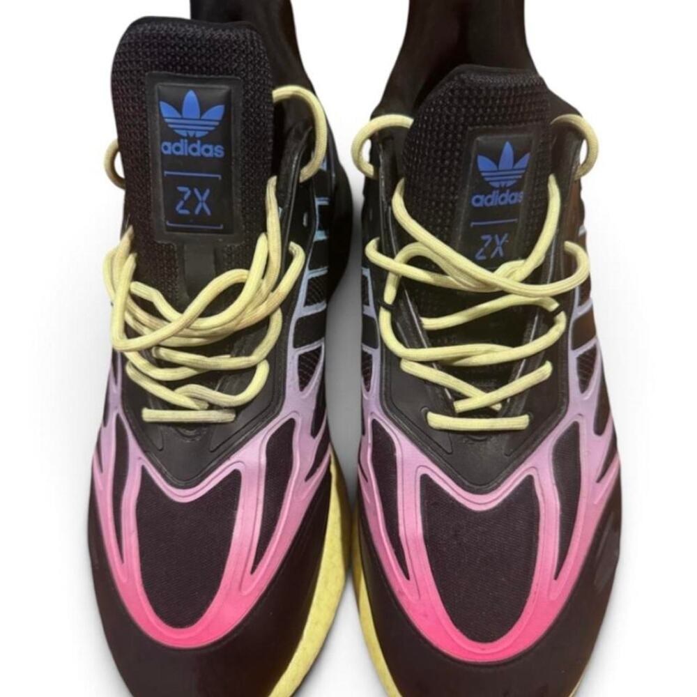 Adidas ZX 2K Boost 2.0 Men’s 12.5 Black Pink Blue Sneakers GY8283